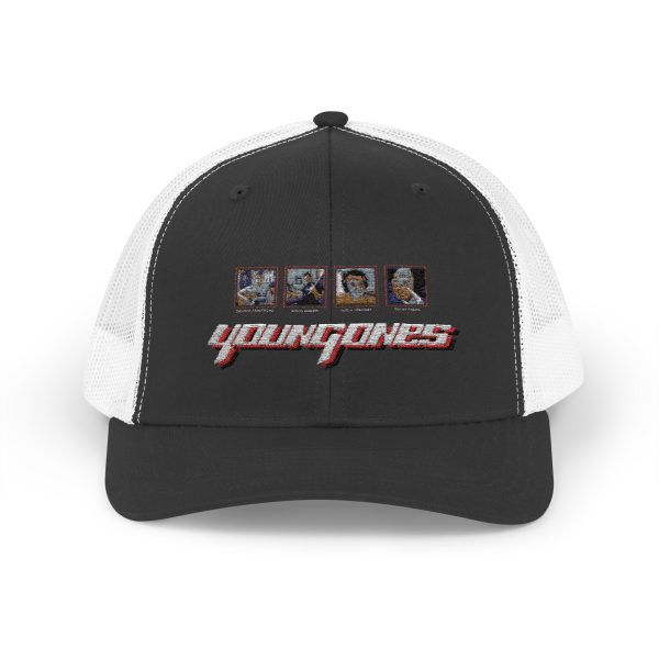 Stylish Snapback Trucker Cap with Unique 'Young' Design - Perfect for Summer Days, Festivals, Outdoor Adventures, and Casual Outfits - Image 5