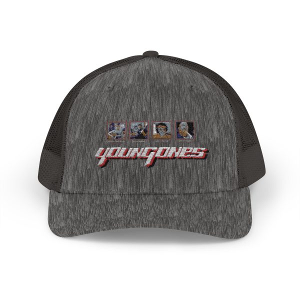 Stylish Snapback Trucker Cap with Unique 'Young' Design - Perfect for Summer Days, Festivals, Outdoor Adventures, and Casual Outfits - Image 9