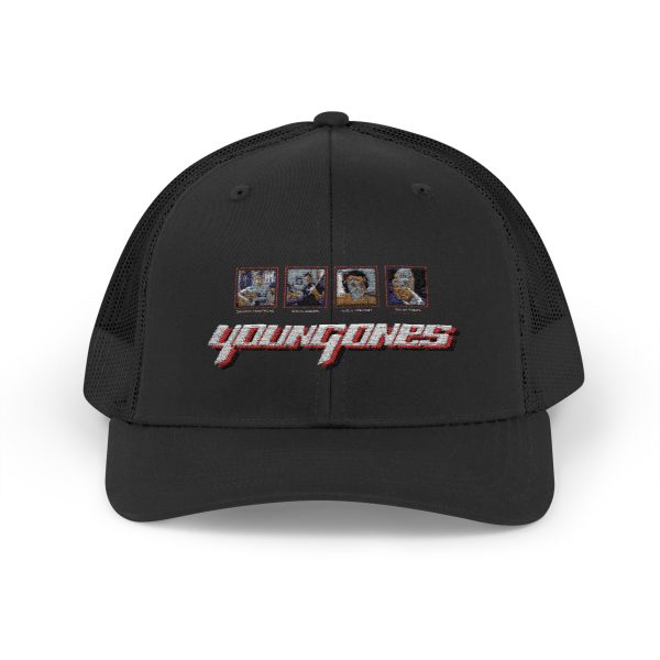 Stylish Snapback Trucker Cap with Unique 'Young' Design - Perfect for Summer Days, Festivals, Outdoor Adventures, and Casual Outfits - Image 3