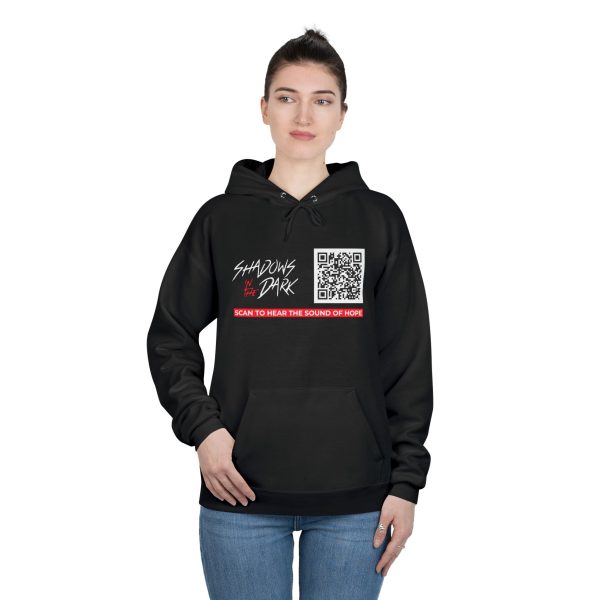 Urban Eco-Friendly Hoodie with QR Code - Perfect for Casual Wear, Gift for Techies, Streetwear Fashion, Unisex Style, Eco-Conscious Living - Image 2