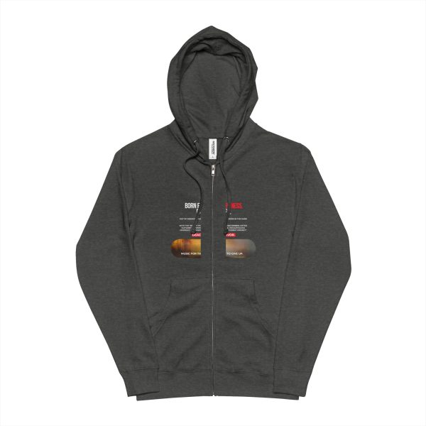 Cozy Unisex Fleece Zip Up Hoodie with Graphic Design, Casual Wear, Street Style, Gift for Him/Her, Fall/Winter Fashion - Image 2