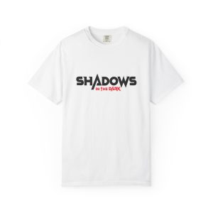 Shadows in the Dark Unisex T-Shirt, Cozy Cotton Tee, Perfect for Casual Outings, Gift for Music Lovers, Unique Graphic Shirt