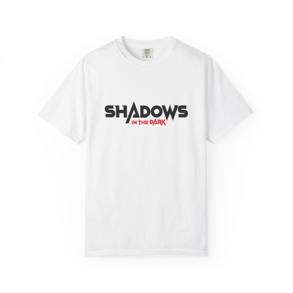 Shadows in the Dark Unisex T-Shirt, Cozy Cotton Tee, Perfect for Casual Outings, Gift for Music Lovers, Unique Graphic Shirt