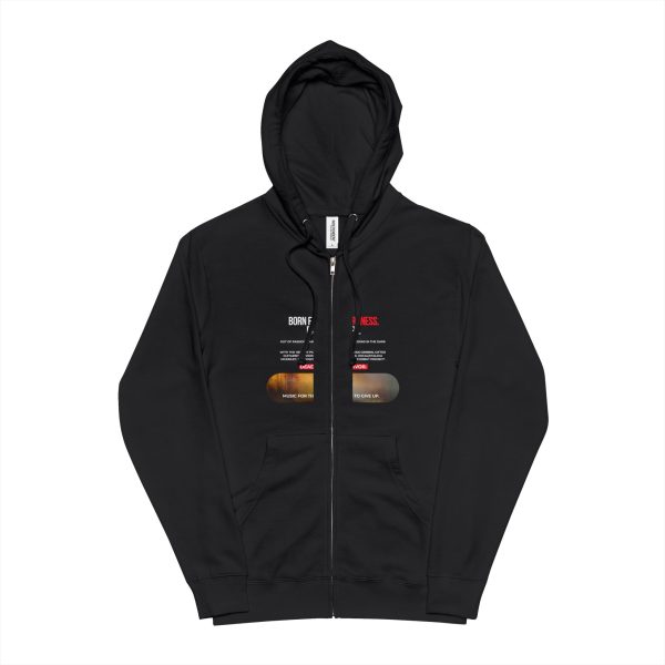 Cozy Unisex Fleece Zip Up Hoodie with Graphic Design, Casual Wear, Street Style, Gift for Him/Her, Fall/Winter Fashion - Image 4